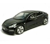 Tesla Model 3 Diecast Modelos Juguete de coche Negro