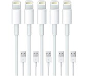 Best Trade 5-Pack 1M -Cargador Lightning compatible con iPhone Xs / Max / X / 8/7/6/5SE/5S iOS12