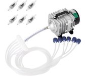 Bomba de aire comercial 45w Single Outlet 6 Valve Manifold