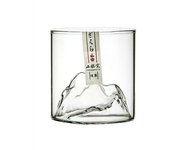 Grandes montañas 3D Whisky japonés Vidrio anticuado Rock Madera Caja de regalo Vodka Vino 1 pieza de vidrio 200ml