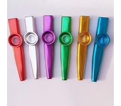24-pack de metal Kazoos con 24 piezas Kazoo flauta diafragmas 6 colores, bueno para ukelele, violín, guitarra
