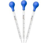 3 Piezas Pipetas de Vidrio, Para Farmacia, Perfumería, Laboratorio, Hospital, Química