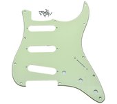11 Hole St Sss Guitar Pickguard para Fender Strat 62 Pastillas de bobina simple Scratch Plate para Stratocaster con tornillos American Fd Verde men...