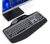 Funda de teclado compatible Logitech MK710 MK735 MK710-RB Teclado de escritorio inalámbrico, Teclado Logitech MK710 MK700 Accesorios de piel protec...