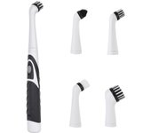 Cepillo de limpieza eléctrico Sonic Scrubber Cepillo doméstico con 4 cabezales para baño cocina