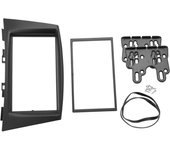 Para Swift 2011-2016 Panel de audio 2Din Panel de navegación DVD Marco Fascias de automóvil Panel de radio estéreo Negro