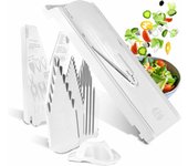 Börner V3 planer de cocina con soporte y multibox, rallador, cortador de patatas Blanco