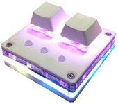 2 teclas Osu Mini teclado para juegos Teclado Programación Macro Keypad Teclado mecánico con swit azul Blanco