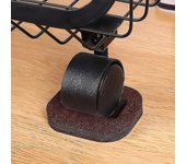 Silla de oficina Tapón de rueda Muebles Tazas giratorias Protectores de piso de madera dura Almohadilla antivibración Silla Pies de rodillo Alfombr...