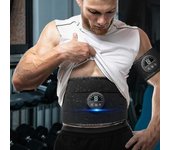 Ems Electric Abdominal Body Ming Belt Waist Band Smart Abdomen Estimulador muscular Abs Trainer Fitness Perder peso Quemar grasa Abdominal-6 Pads