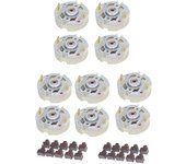 10Pcs RS550 Escobilla de motor de carbón Escobilla de motor eléctrico con soporte Escobilla de motor para taladro atornillador eléctrico Como se mu...