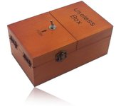 Caja electrónica inútil de madera Chico Niña Niño Pasatiempo interesante Máquina de pasatiempo Reducción de estrés Juguete divertido 1
