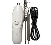 3xHerramienta eléctrica descorazonadora de verduras portátil blanca para cortar pepino en la cocina