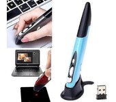 Lápiz óptico inalámbrico Mouse 2.4ghz USB Bluetooth Air Ratones Optical Presenter Pen para laptop PC Blue