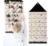 24 Calendario de Adviento Navidad Cuenta regresiva Navidad Colgante Bolsillos Regalo