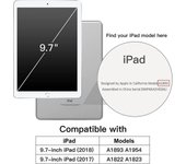 Case For Ipad (9.7-inch, 2018/2017 Model, 6th/5th Generation), Smart Cover Auto Wake/sleep-mxbc
