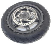 Rueda trasera de 8.5 pulgadas para Pro + neumático + freno de disco de 110 mm Scooter eléctrico Neumático trasero Neumático antipinchazos