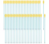 50 piezas varillas desechables de inseminación artificial varillas de cría desechables tubo de cría flexible ca Azul