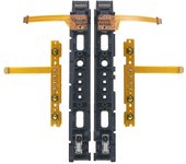 Carril deslizante LR izquierdo derecho de repuesto con cable SL Flex para el controlador Nintended Switch NS JoyCon Negro