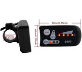 Bicicleta eléctrica 36v48v S800 Led Lcd Meter Panel de control Display para Ebike Controller 5 Pin Waterpr