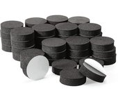 48pcs Planta Pies Maceta Risers Maceta de goma natural Mat Patas de maceta invisibles para plan pesado al aire libre Negro