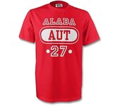 Gildan David Alaba Austria Aut camiseta (rojo) - niños XLB (12-13 Years)
