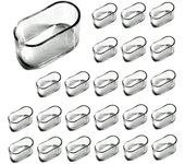 30 piezas Chair Leg Caps, oval Silicone Furniture Feet Pads Table Cover Floor Scratches Protectores 20X40MM