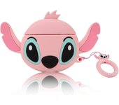 Heytea Estuche para AirPods 1 y 2 / Pro, silicona suave 3D Lindo divertido Kawaii Moda Stitch Design Estuche de carga AirPods a prueba de golpes co...