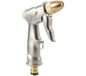 Pistola rociadora de manguera de jardín con boquilla de latón completo Rociador de pistola de agua de metal 100% resistente Pistola rociadora de tu...