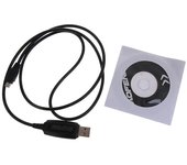 Cable de programación USB con software de CD Radio bidireccional Walkie-Talkie BF-T1 113cm