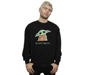 Absolute Cult Star Wars Men's The Mandalorian Grogu Snacks Meme Sudadera Blanco Large