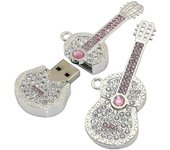 64gb Forma de guitarra Usb Flash Drive Usb Drives Memory Stick Thumb Drives USB
