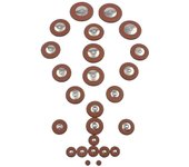 25pcs Sax Leather Pads Reemplazo para saxofón tenor