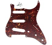 11 Hole St Sss Guitar Pickguard para Fender Strat 62 Pastillas de bobina simple Scratch Plate para Stratocaster con tornillos American Fd Tortoise ...
