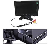 Monitor LED TFT de 7 pulgadas para la marcha atrás del automóvil Pantalla LCD ajustable hacia arriba y hacia abajo DC interface
