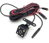 1 cámara de visión trasera de automóvil de 5 pines reversa grabación de gran angular de 170 grados estacionamiento impermeable noche vi Negro