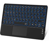 Wonderful Teclado Bluetooth con panel táctil recargable portátil inalámbrico Bluetooth Tablet Keyboard con trackpad y 7 Co