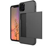 Best Trade Funda resistente a los golpes para iPhone 11 con card bay 5st Color Wallet Negro Till iPhone 11 Svart