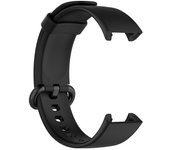 Para XiaoMi Mi Watch Lite Correa de repuesto Pulsera de silicona deportiva para XiaoMi RedMi Watch Smart negro