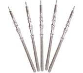 5Pcs Reloj de movimiento Kit de corona de vástago de acero Reloj de piezas NH35 NH36 NH38 NH39 Reloj de movimiento Spa de vástago Plata