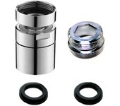 Dhrs Aireador para grifos - Giratorio 360 - Aireador de ahorro de agua - Para cocina y baño - adecuado para grifo con rosca externa M22 o rosca int...