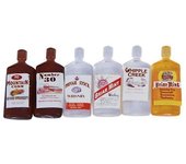 7x6pcs Botellas de whisky de vino en miniatura 1/12 Casa de muñecas