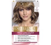L'Oreal Excellence Creme Tinte de color de cabello permanente - 7 Rubio oscuro