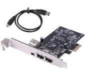 Tarjeta Pcie Firewire para Windows 10, ieee 1394 Pci Express Controller 4 puertos (3 x 6 pines y 1 x 4 pines)