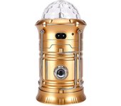 Solar Led Lantern Light Recargable al aire libre Linterna antorcha Escenario Disco Lámpara Oro
