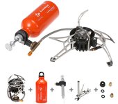 Estufa de aceite combustible múltiple para camping al aire libre con botella de combustible de gasolina de 500 ml Stove with Fuel Bottle