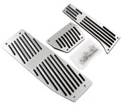 Moda Plata / negro aleación de aluminio Pedales de coche Resto para BMW X1 M3 E30 E36 E39 E46 E87 E90 E91 E92 E93 Accesorios de estilo de coche Log...