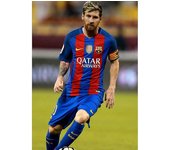 DUQI Messi estrella de fútbol retrato cartel dormitorio estudio bar pintura decorativa kraft papel marco de fotos colgante arte de pared 50*70 cm S...