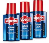 3 x Alpecin Caffeine Liquid Hair Energizer Shampoo Natural Growth Formula 200ml