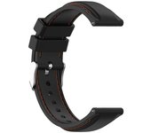 para TicWatch Pro 3 Bandas Pulsera de reloj ajustable Correa de silicona para smartwatch Negro